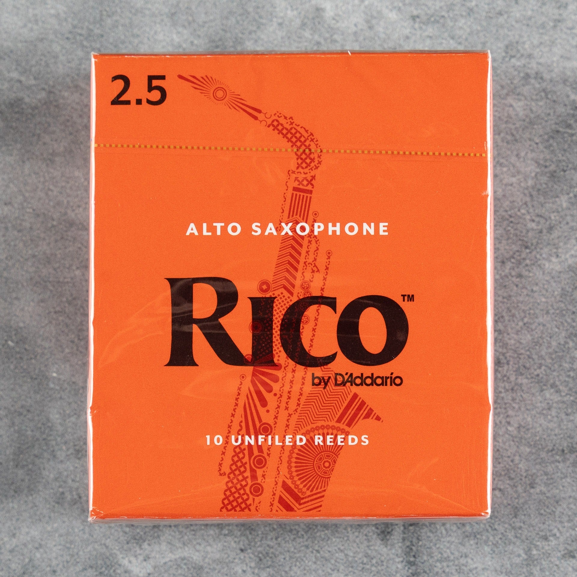 Rico by D'Addario Alto Saxophone Reeds 2.5 (Box of 10)
