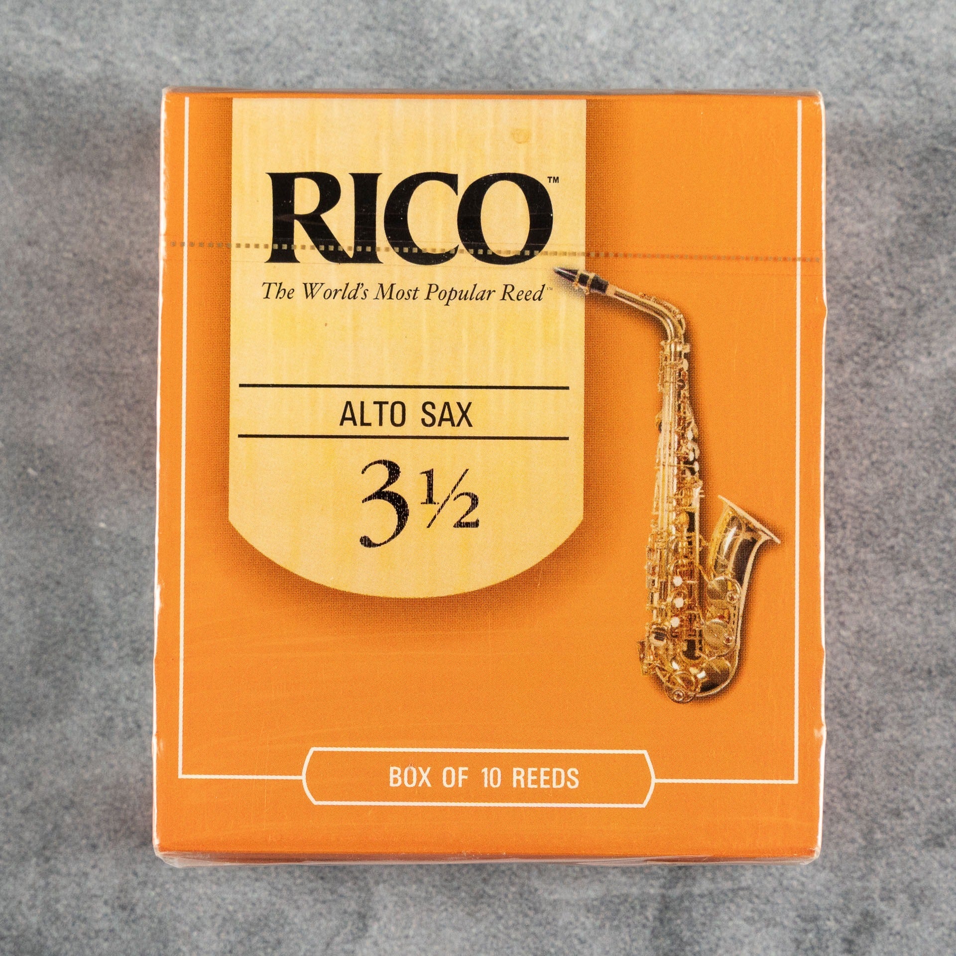 Rico by D'Addario Alto Saxophone Reeds 3.5 (Box of 10)
