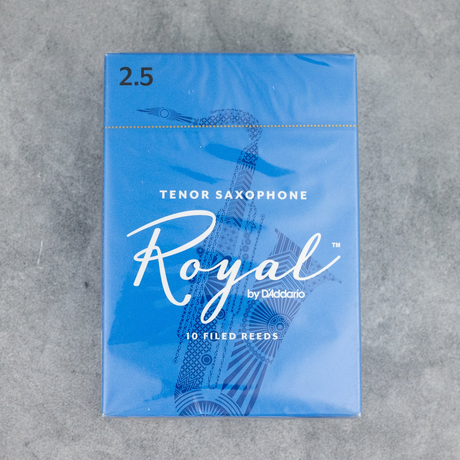 Royal by D'Addario Tenor Sax Reeds, Strength 2.5 (Box of 10)