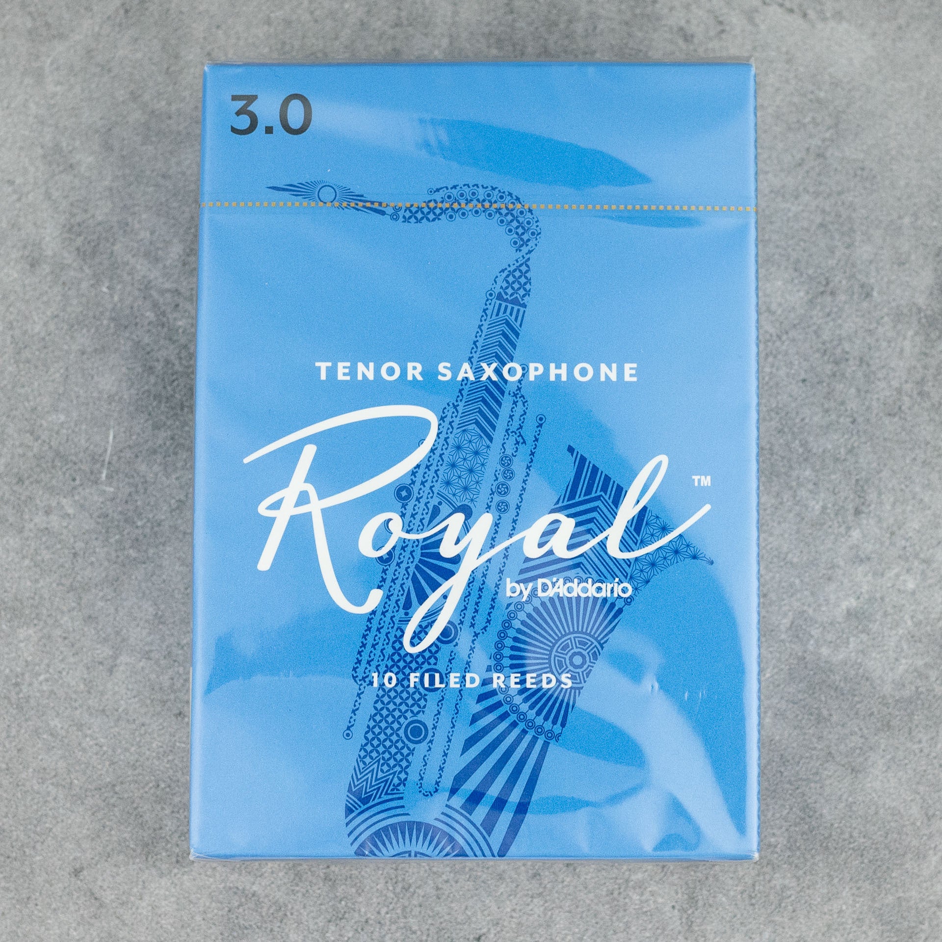 Royal by D'Addario Tenor Sax Reeds, Strength 3.0 (Box of 10)