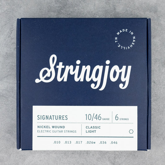 Stringjoy Signatures Classic Light Gauge (10-46), Nickel Wound Electric Guitar Strings