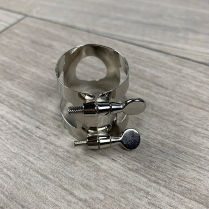 Selmer Bb Bass Clarinet Ligature, Nickel Finish