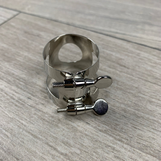Selmer Bb Bass Clarinet Ligature, Nickel Finish