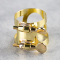 Selmer Bb Tenor Saxophone Ligature, Gold Lacquer Finish