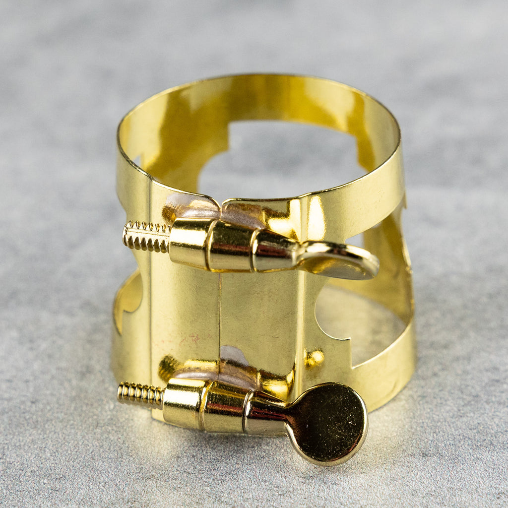 Selmer Eb Baritone Saxophone Ligature, Gold Lacquer Finish