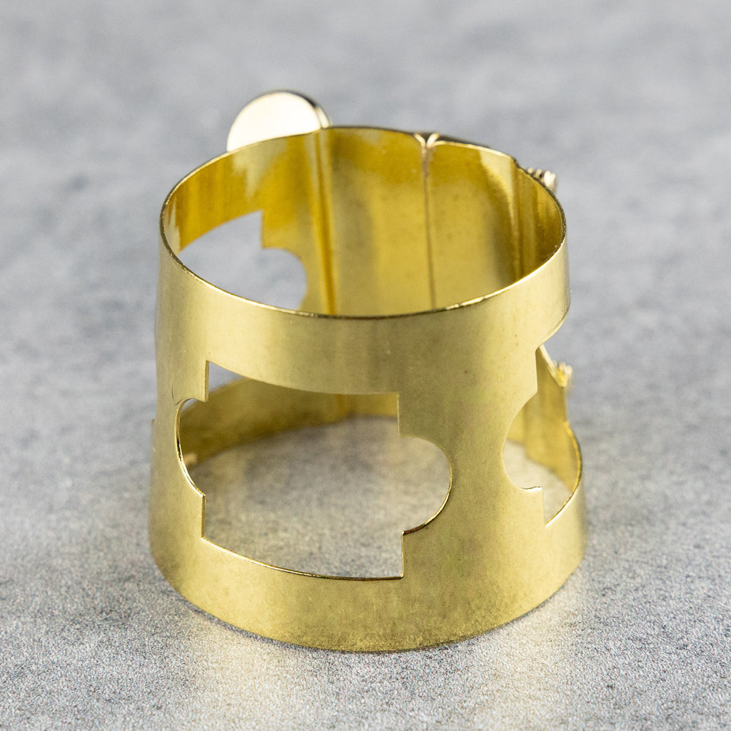 Selmer Eb Baritone Saxophone Ligature, Gold Lacquer Finish