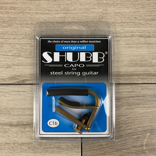 Shubb C1b Original Capo, Unplated Brass
