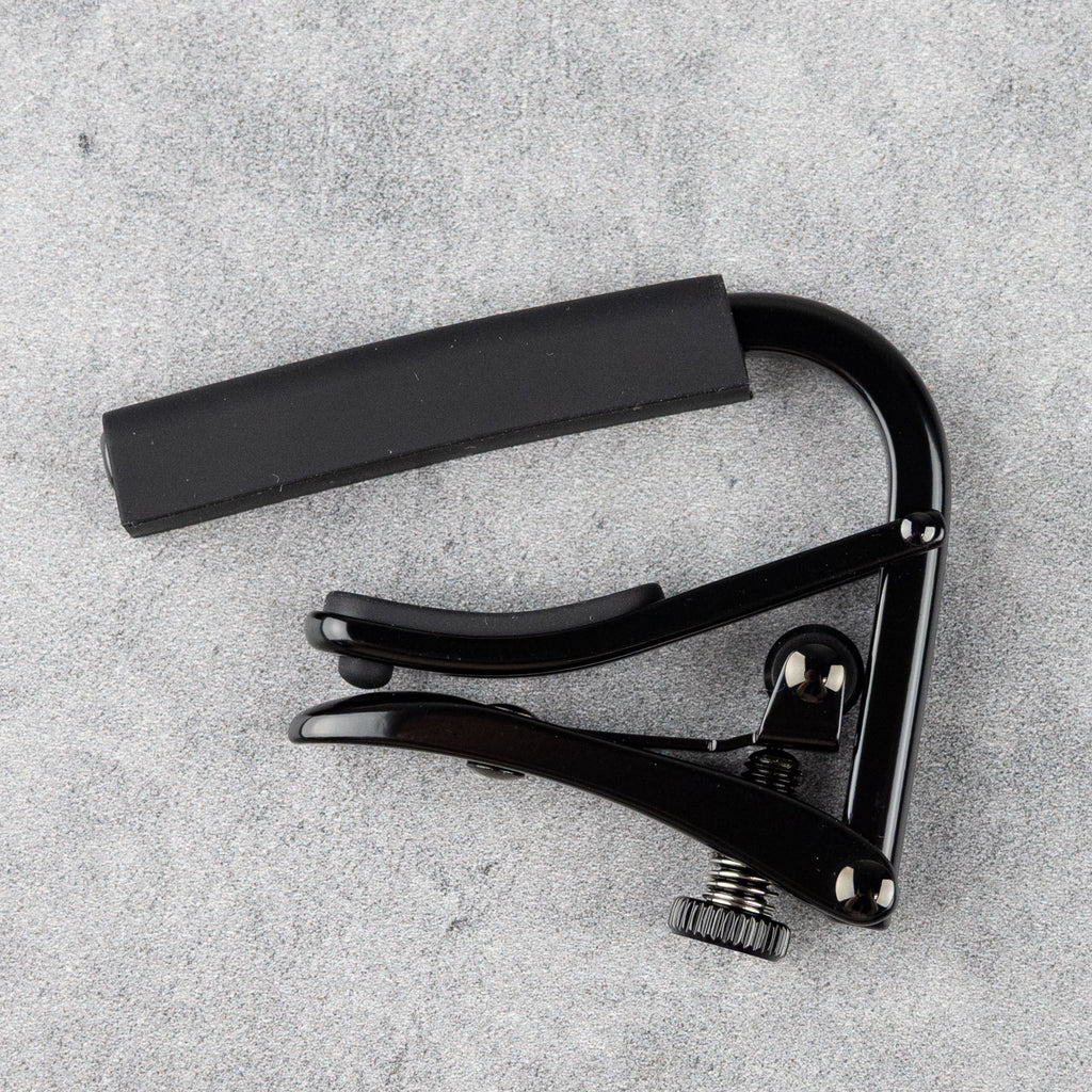Shubb Capo Noir C1k for Steel String Guitars, Black Chrome