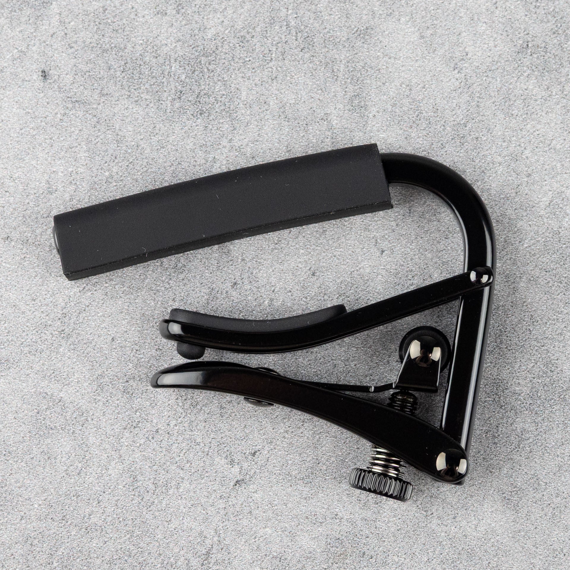 Shubb Capo Noir C1k for Steel String Guitars, Black Chrome