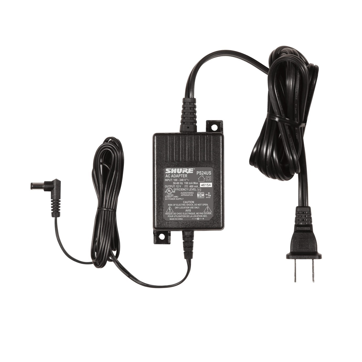 Shure 12V DC Power Supply for BLX, GLXD, UABiast, PGA, QLXD, SLX and FP33
