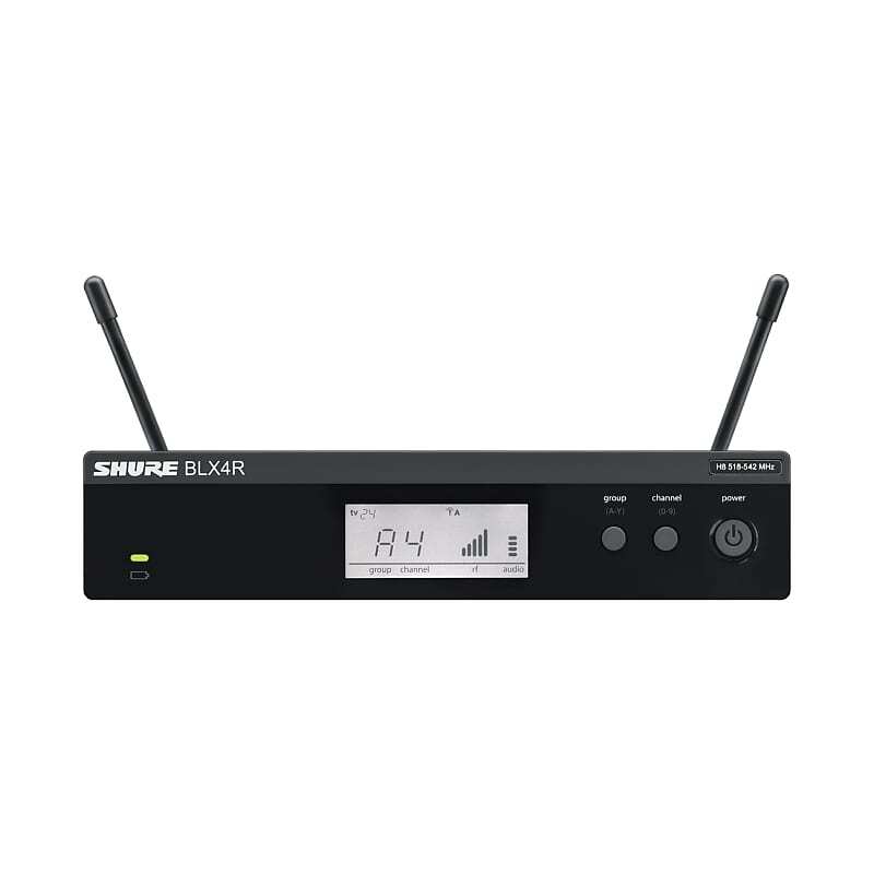 Shure BLX24R/SM58 Wireless Rackmount Vocal System with SM58, J11, 596MHz-616MHz