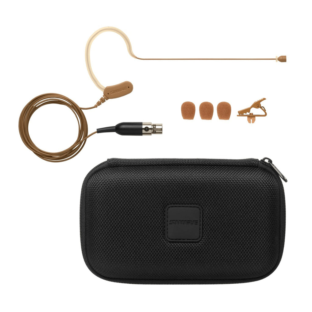 Shure MX153 - Earset Headworn Microphone, Cocoa
