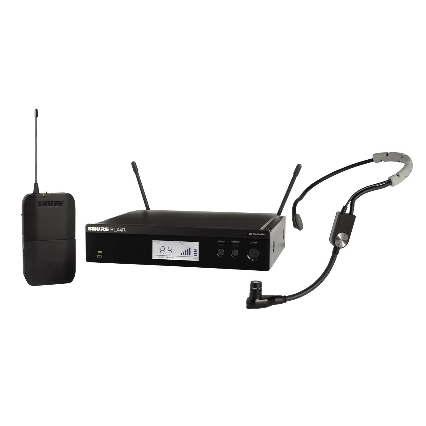 Shure BLX14R/SM35 Rackmount Wireless System with SM35, H10 542MHz-572MHZ