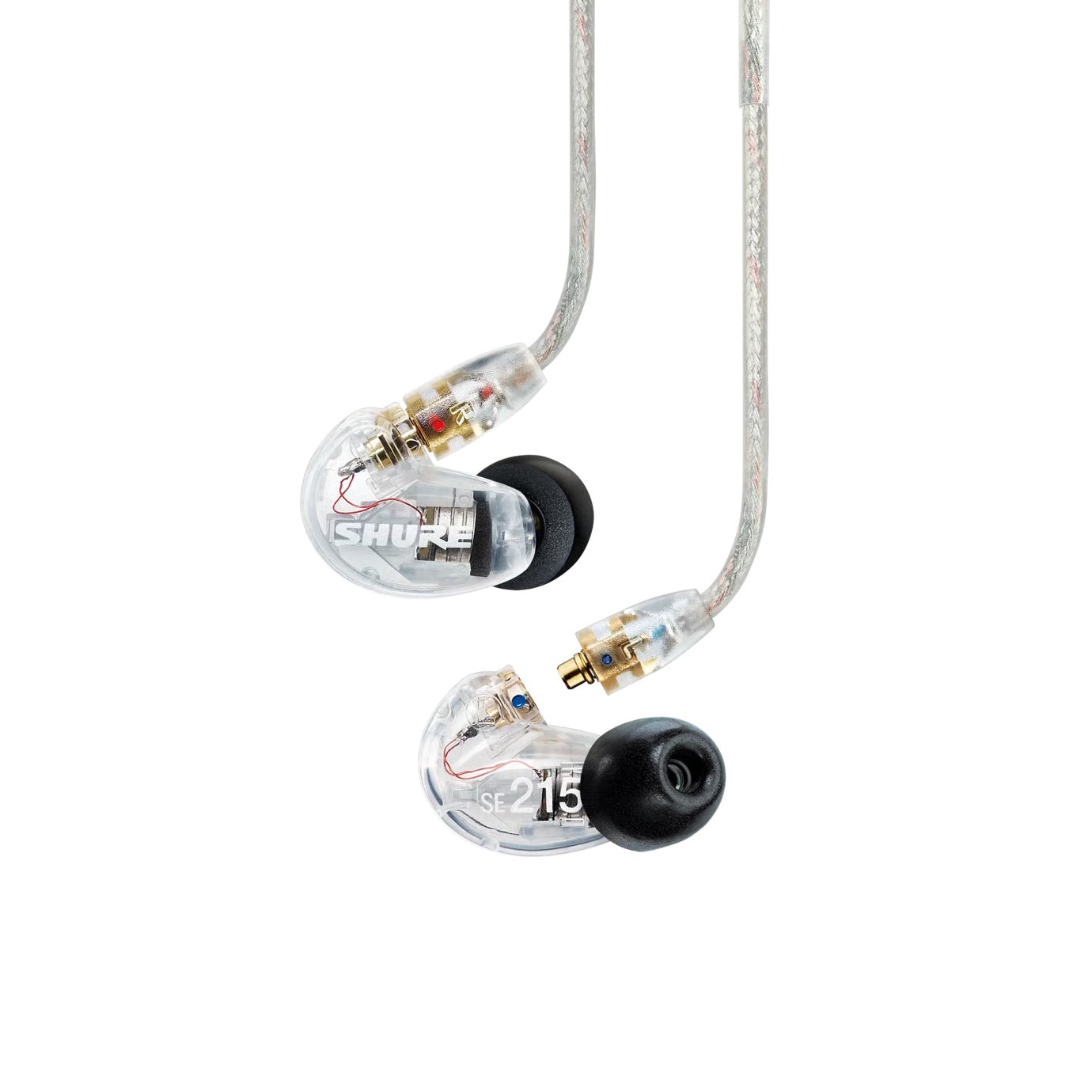 Shure SE215 Sound Isolating Earphones, Clear