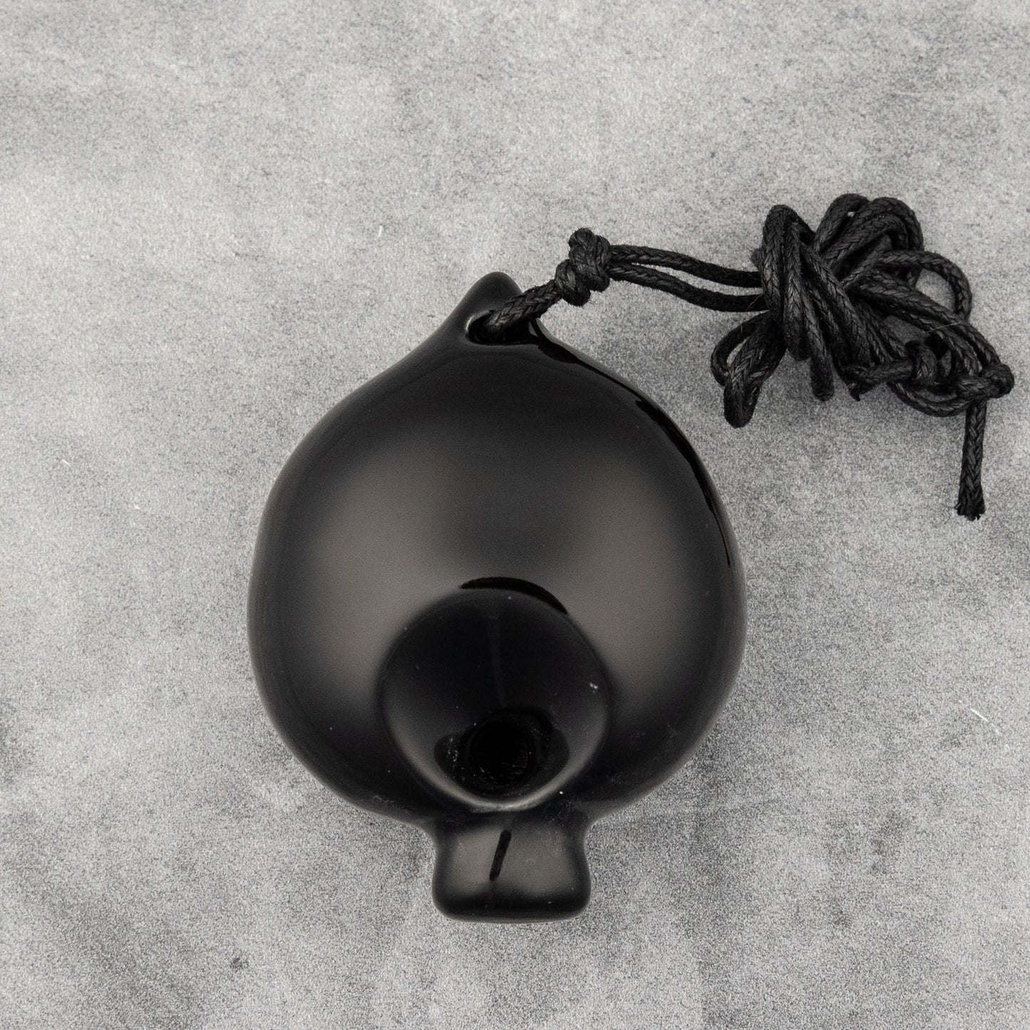 Songbird Black Spade 4-Hole Ocarina in G, Hylian Crest