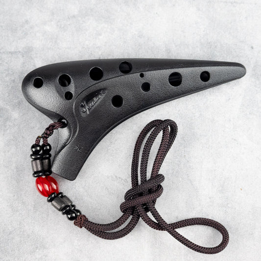 Songbird / Focalink Brio Plastic 12-Hole Soprano C Ocarina, Black