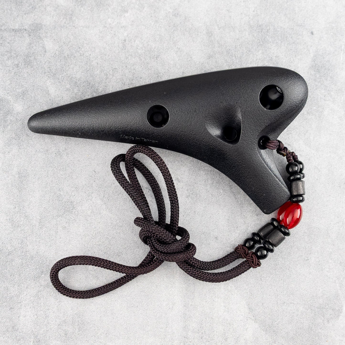 Songbird / Focalink Brio Plastic 12-Hole Soprano C Ocarina, Black