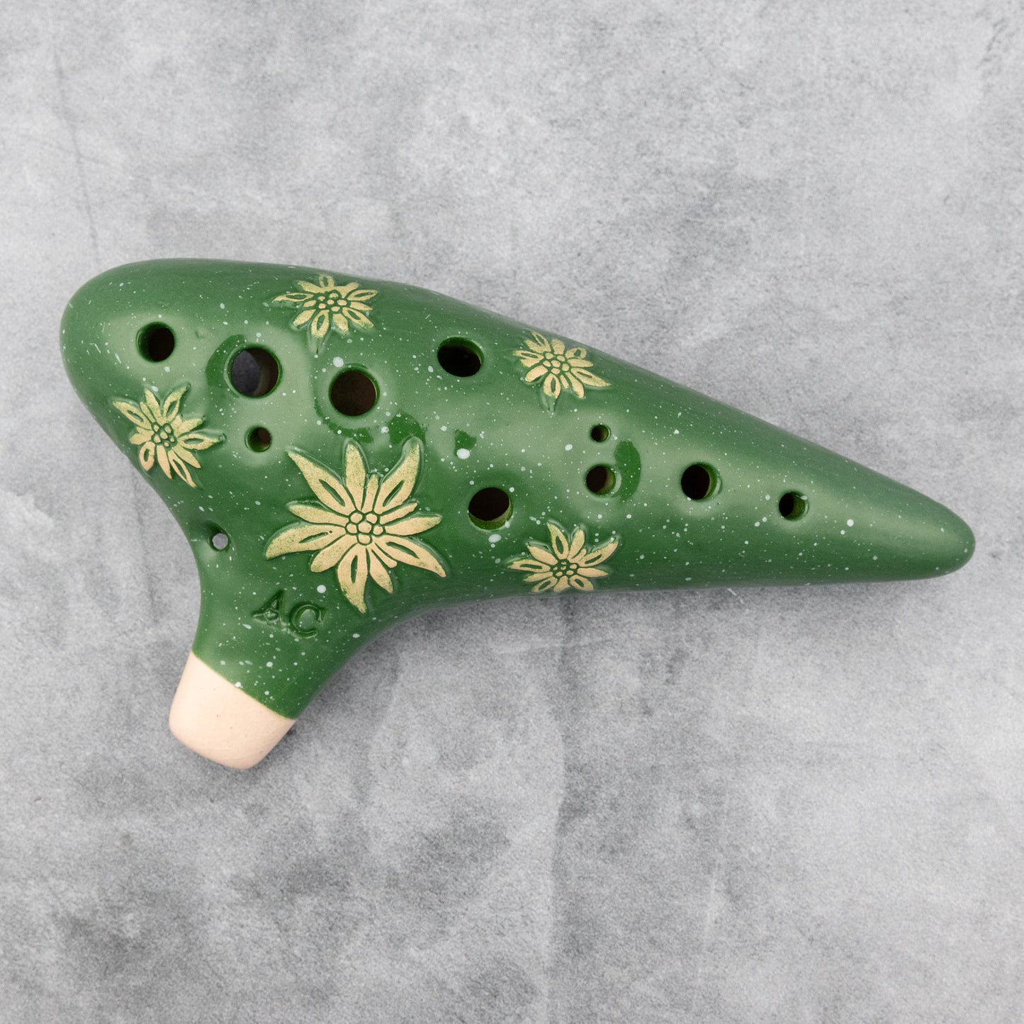 Songbird Pastoral Alto C Green Ocarina