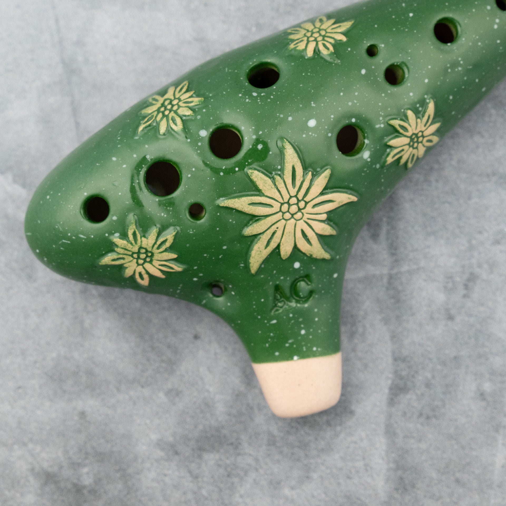 Songbird Pastoral Alto C Green Ocarina