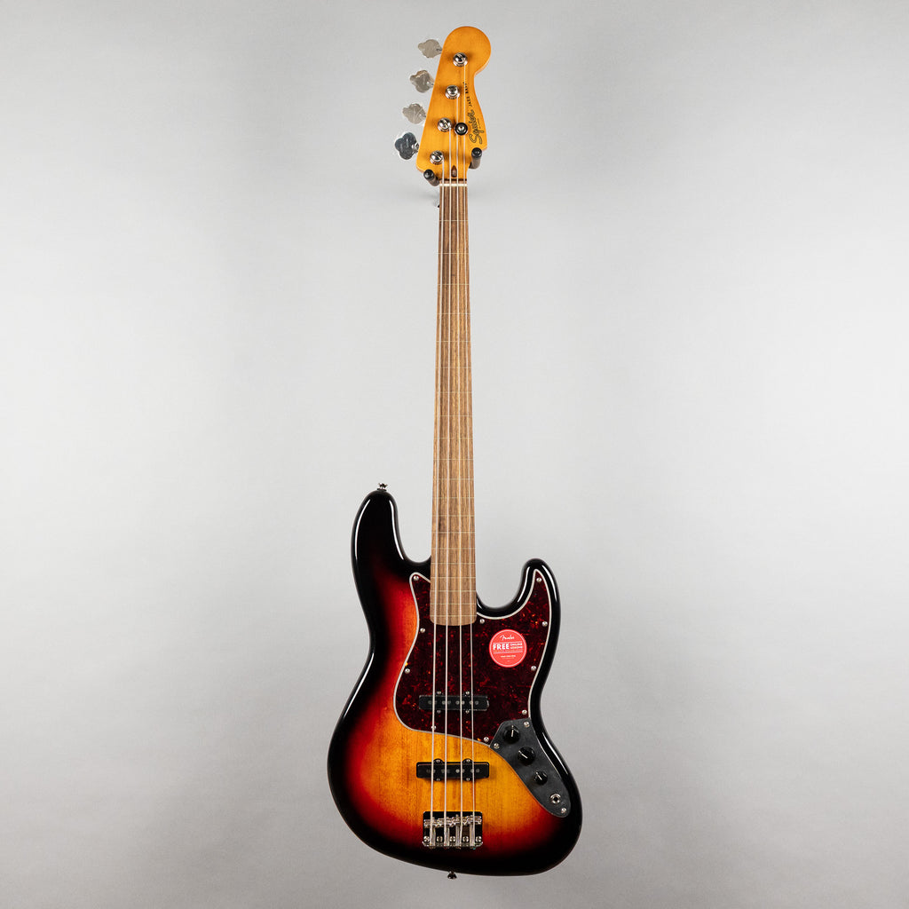 Squier Classic Vibe '60s Jazz Bass Fretless, 3-Color Sunburst