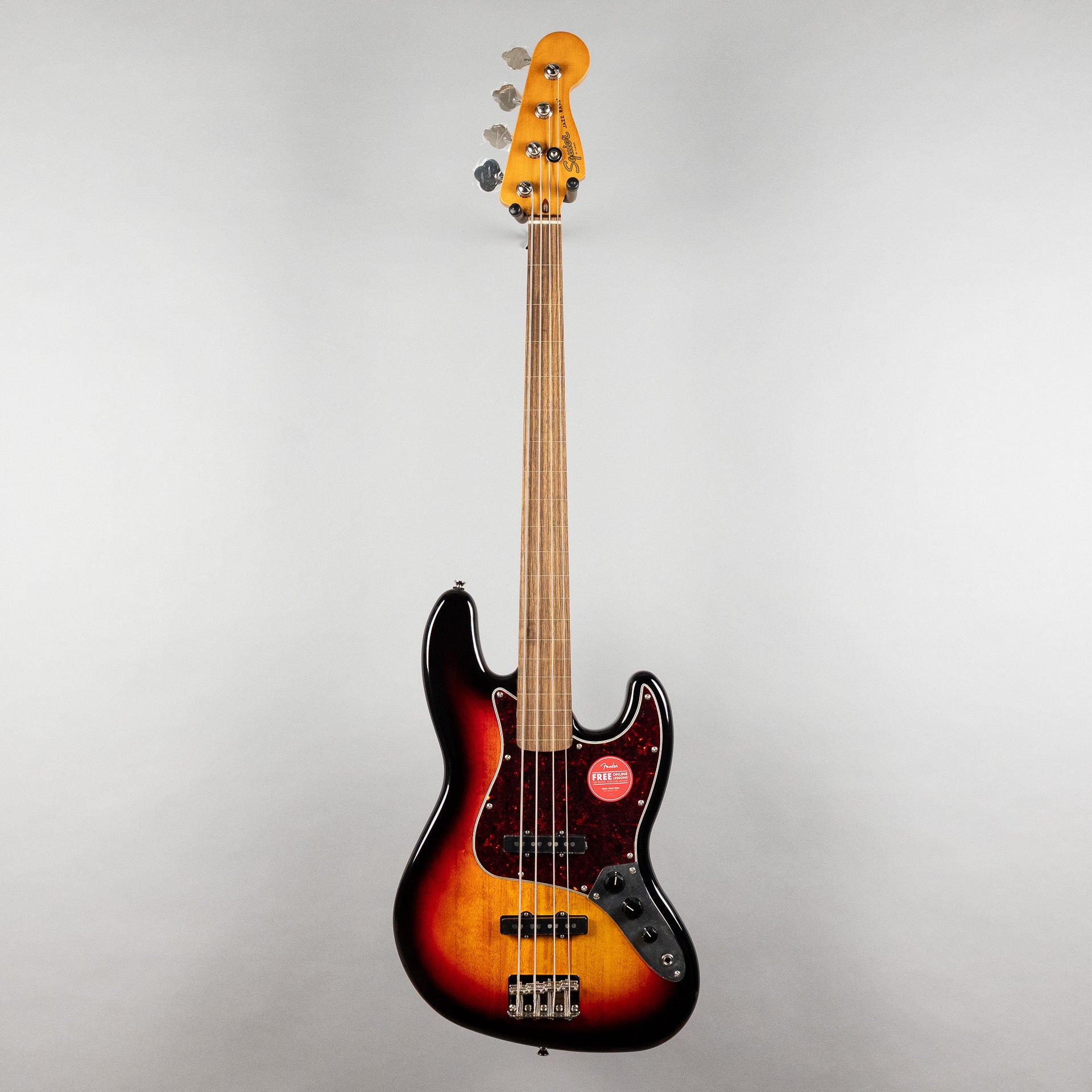 Squier Classic Vibe '60s Jazz Bass Fretless, 3-Color Sunburst