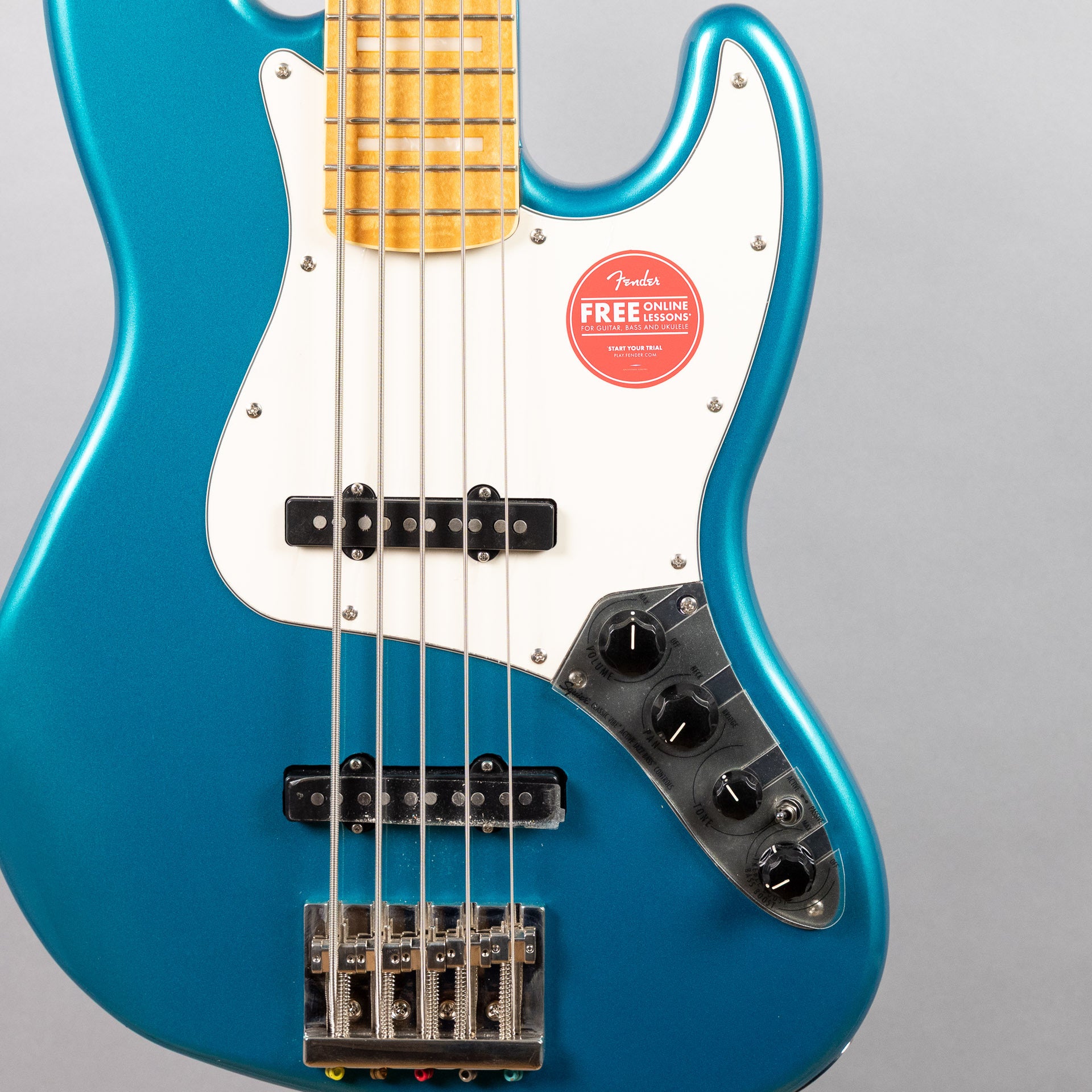 Squier Classic Vibe Active '70s Jazz Bass V, Ocean Turquoise