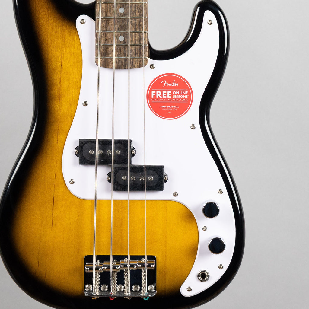 Squier Mini Precision Bass, Laurel Fingerboard, 2-Color Sunburst