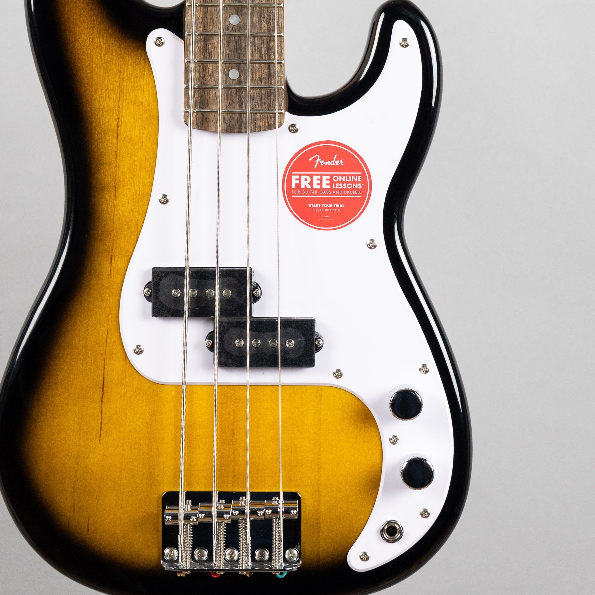 Squier Mini Precision Bass, Laurel Fingerboard, 2-Color Sunburst