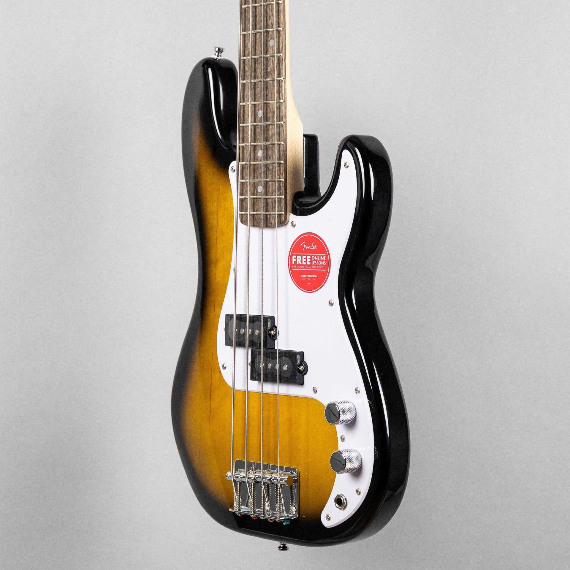 Squier Mini Precision Bass, Laurel Fingerboard, 2-Color Sunburst