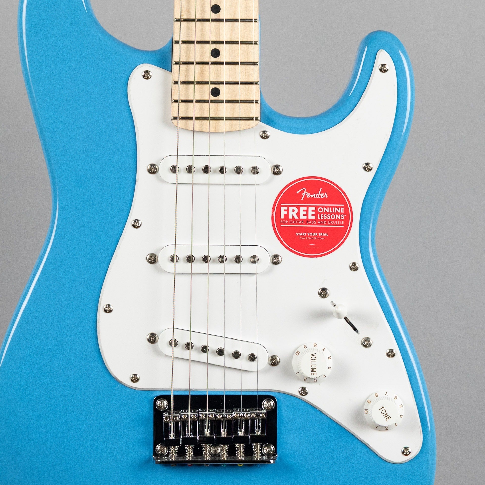 Squier Mini Stratocaster, Maple Fingerboard, California Blue