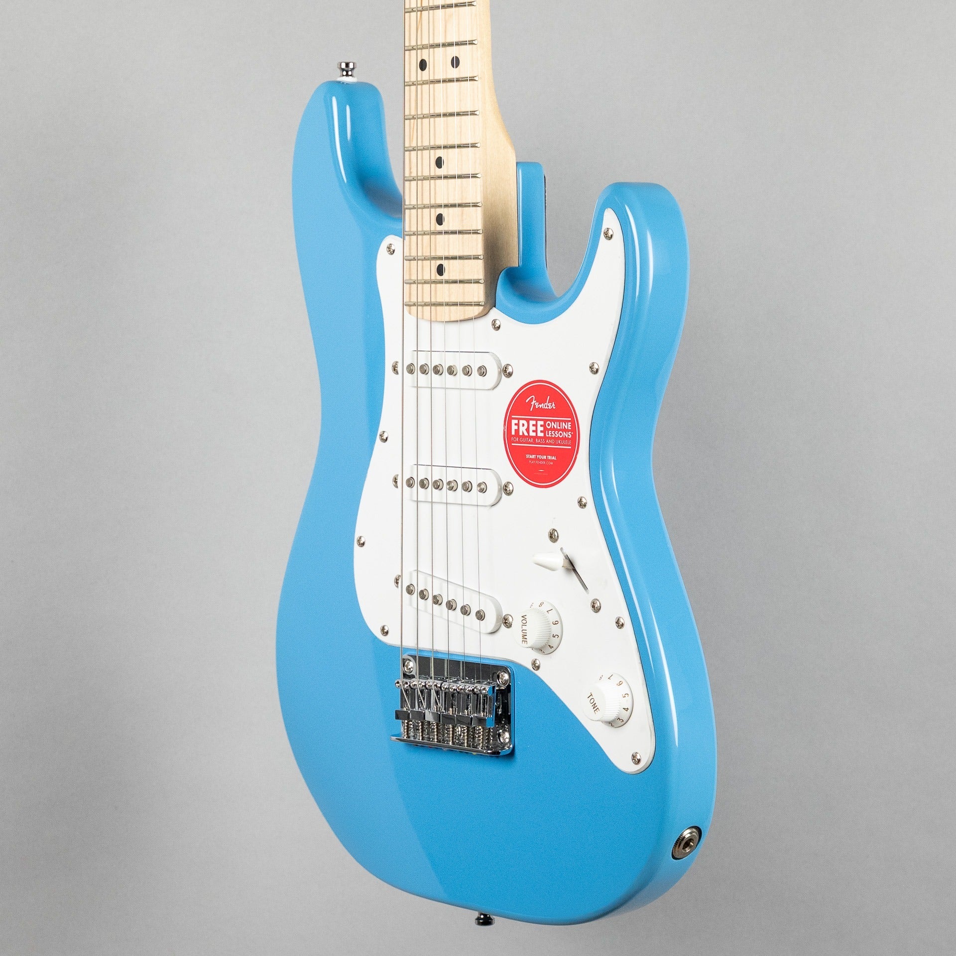 Squier Mini Stratocaster, Maple Fingerboard, California Blue