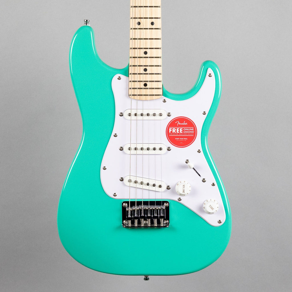 Squier Mini Stratocaster, Maple Fingerboard, Sea Foam Green
