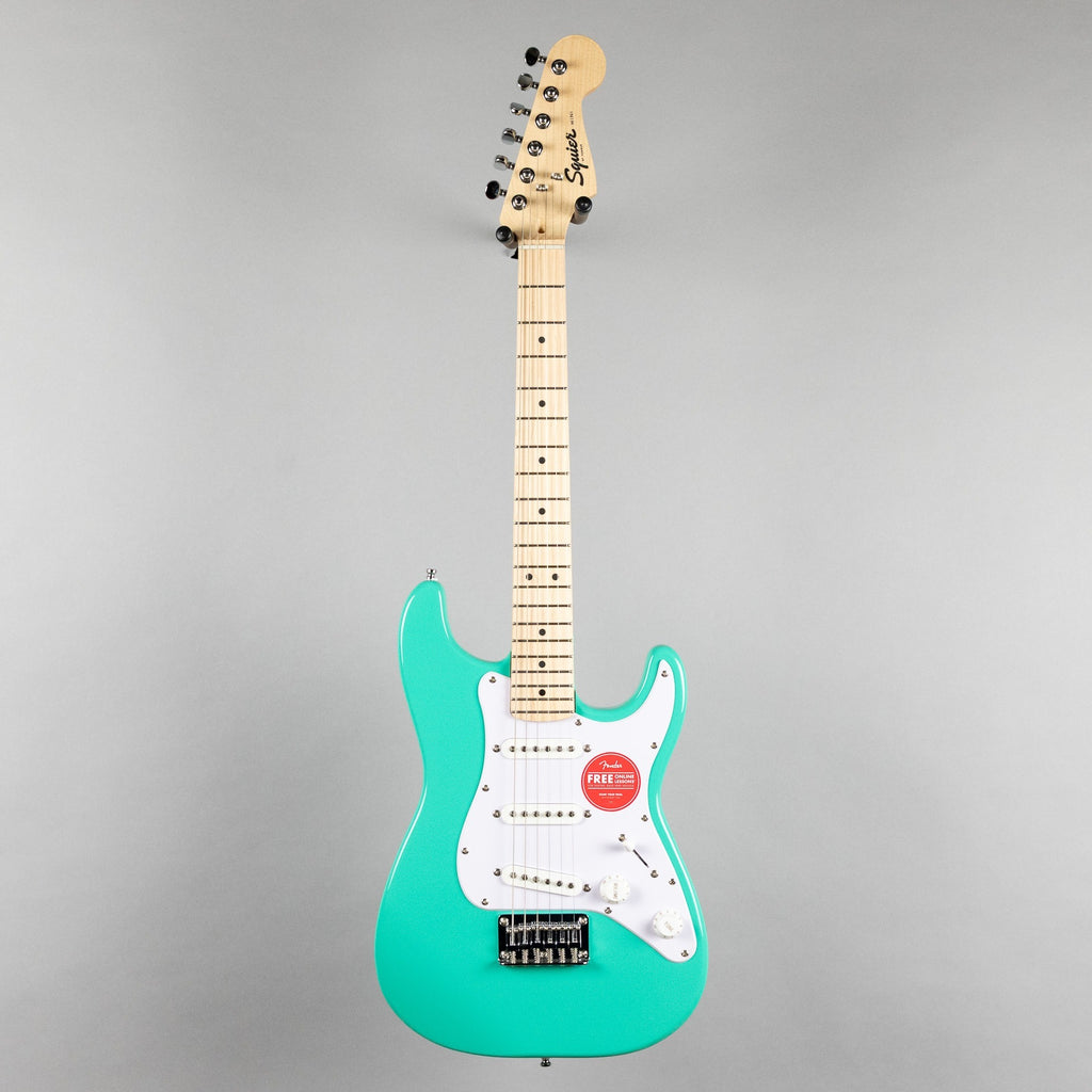 Squier Mini Stratocaster, Maple Fingerboard, Sea Foam Green