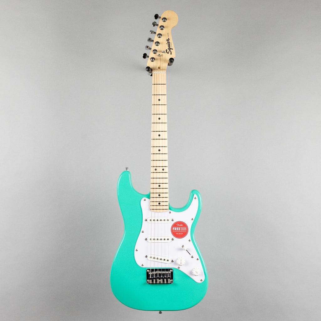 Squier Mini Stratocaster, Maple Fingerboard, Sea Foam Green