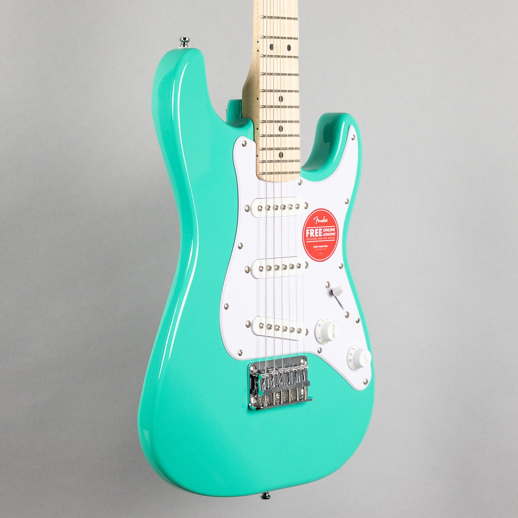 Squier Mini Stratocaster, Maple Fingerboard, Sea Foam Green