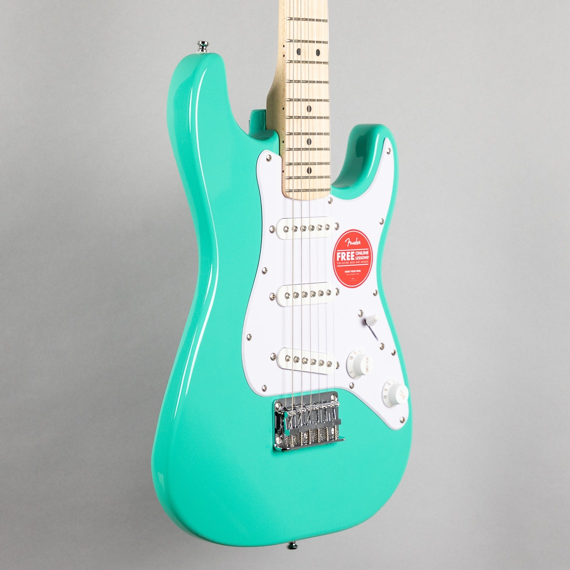 Squier Mini Stratocaster, Maple Fingerboard, Sea Foam Green