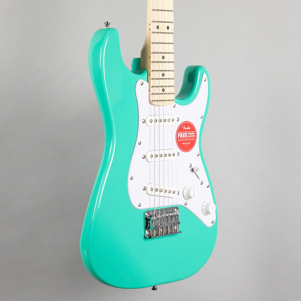 Squier Mini Stratocaster, Maple Fingerboard, Sea Foam Green
