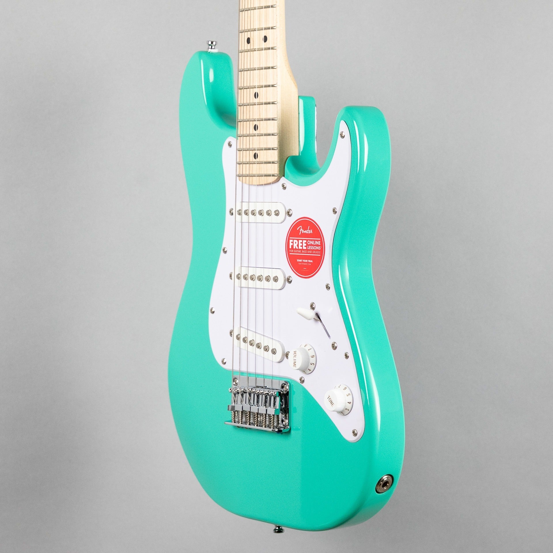 Squier Mini Stratocaster, Maple Fingerboard, Sea Foam Green