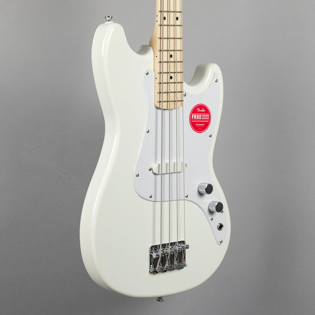 Squier Sonic Bronco Bass, Maple Fingerboard, Arctic White