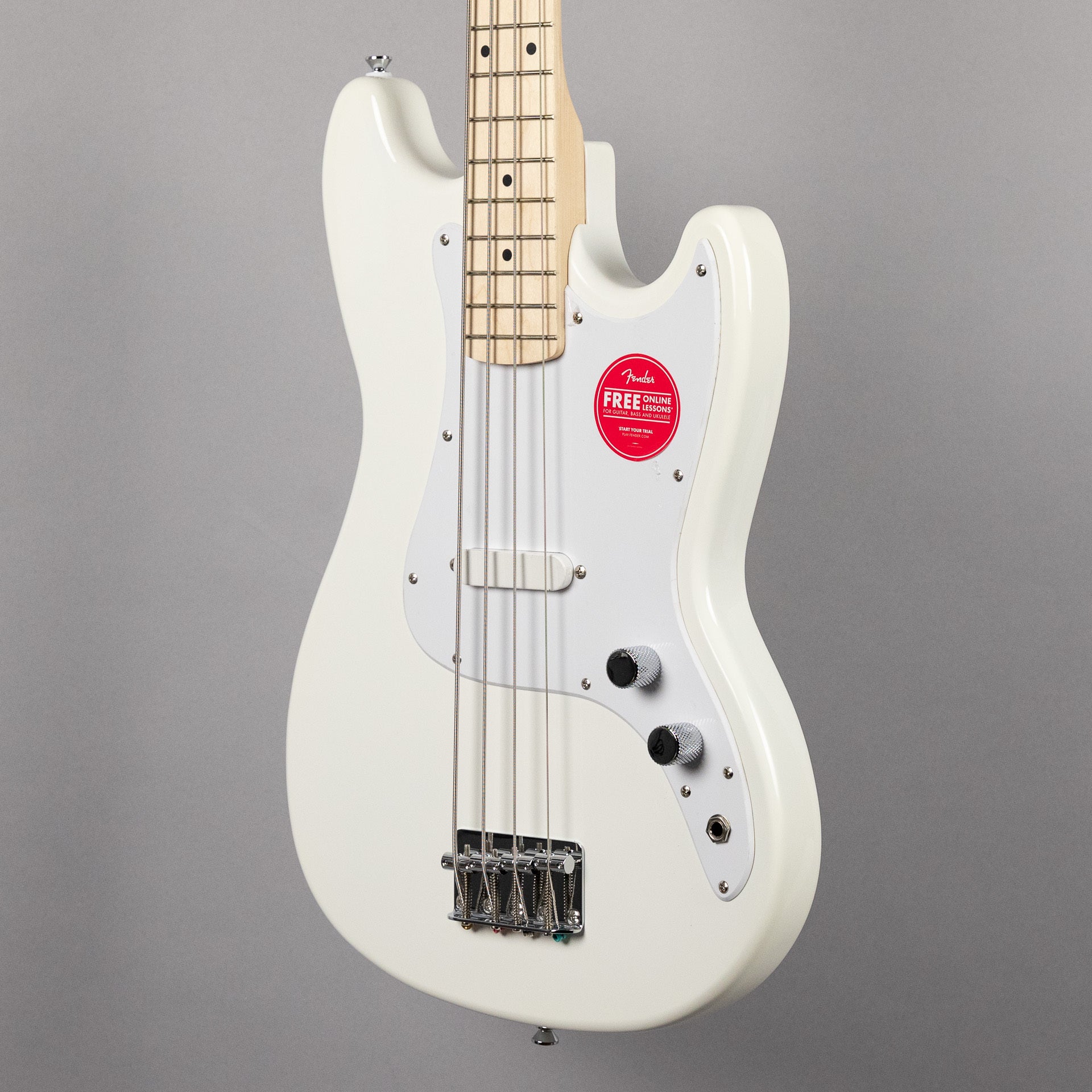 Squier Sonic Bronco Bass, Maple Fingerboard, Arctic White