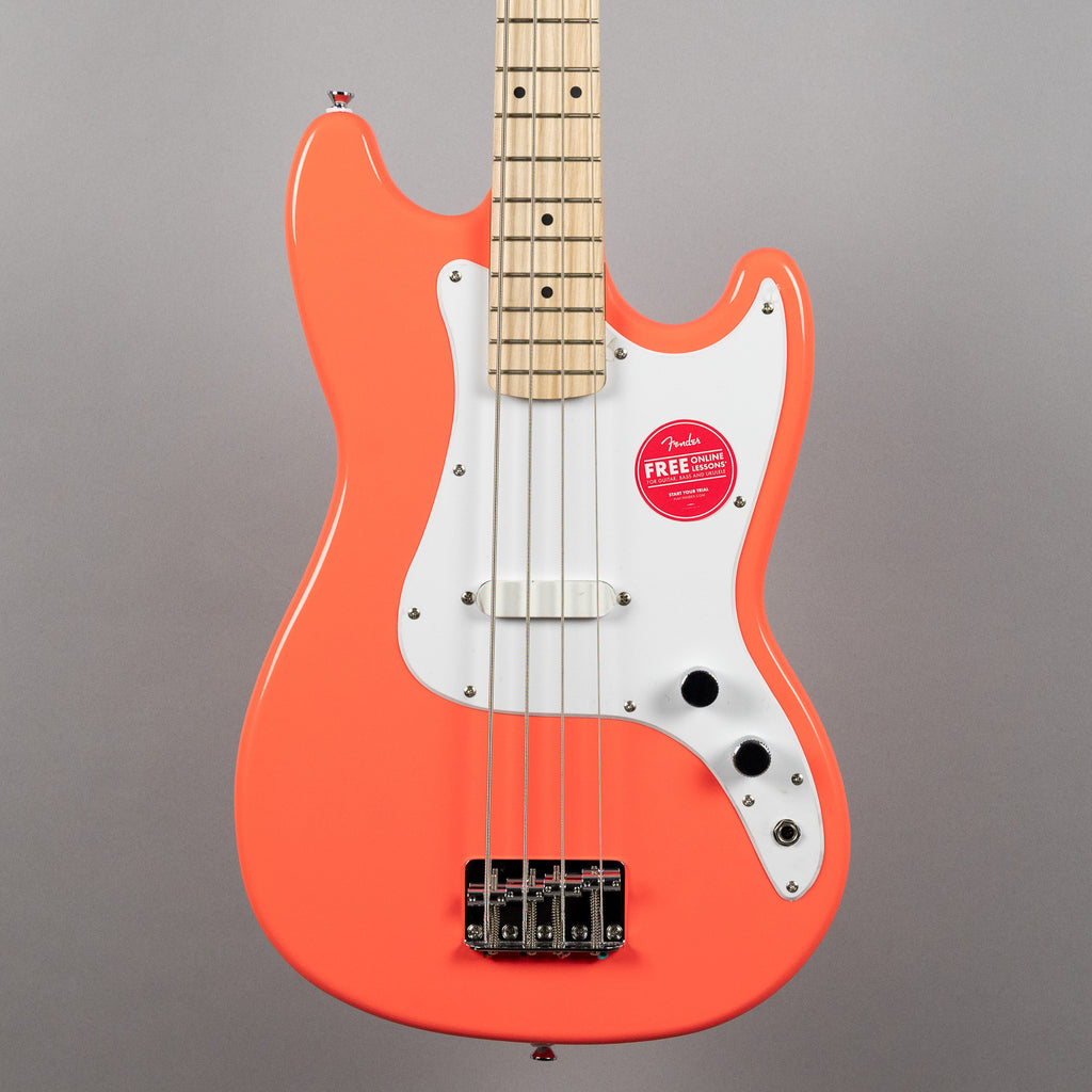 Squier Sonic Bronco Bass, Maple Fingerboard, Tahitian Coral
