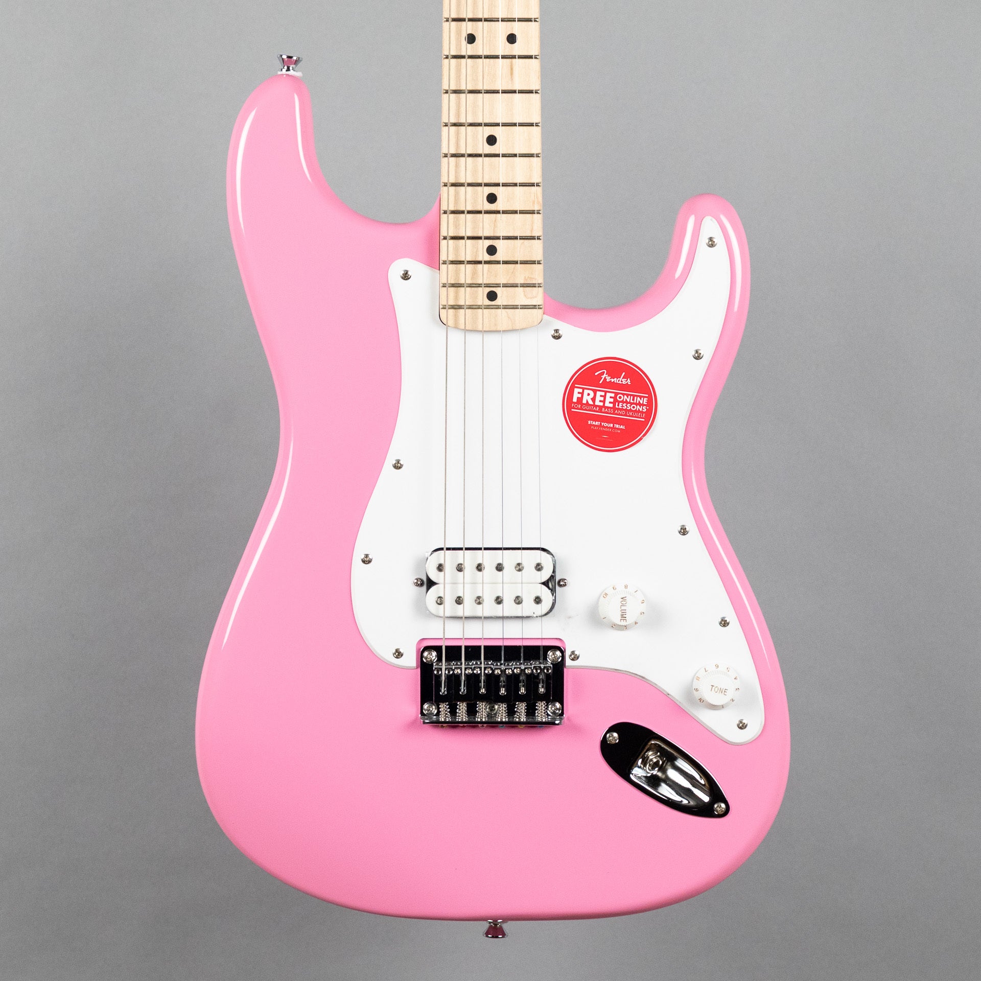 Squier Sonic Stratocaster HT H, Maple Fingerboard, Flash Pink