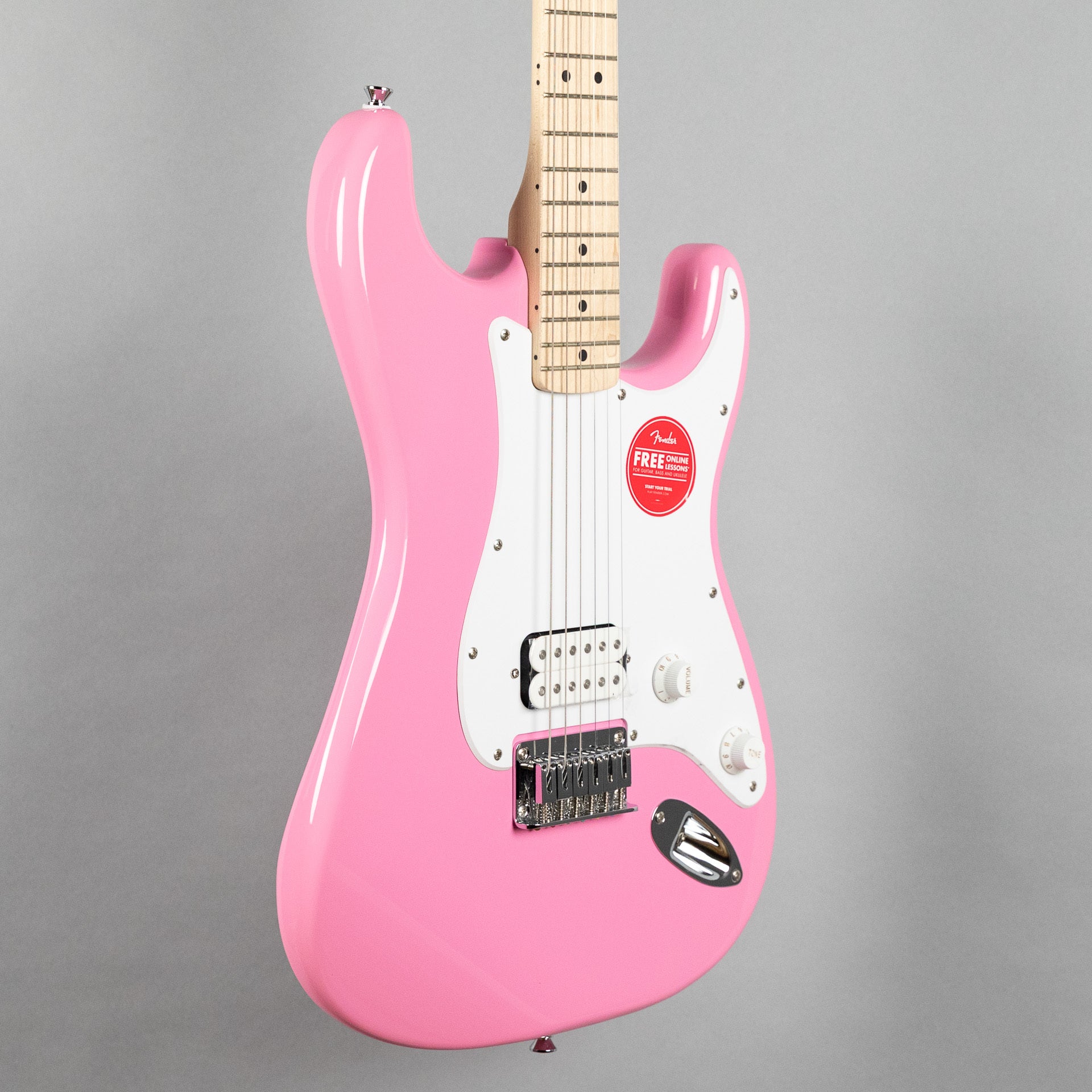 Squier Sonic Stratocaster HT H, Maple Fingerboard, Flash Pink