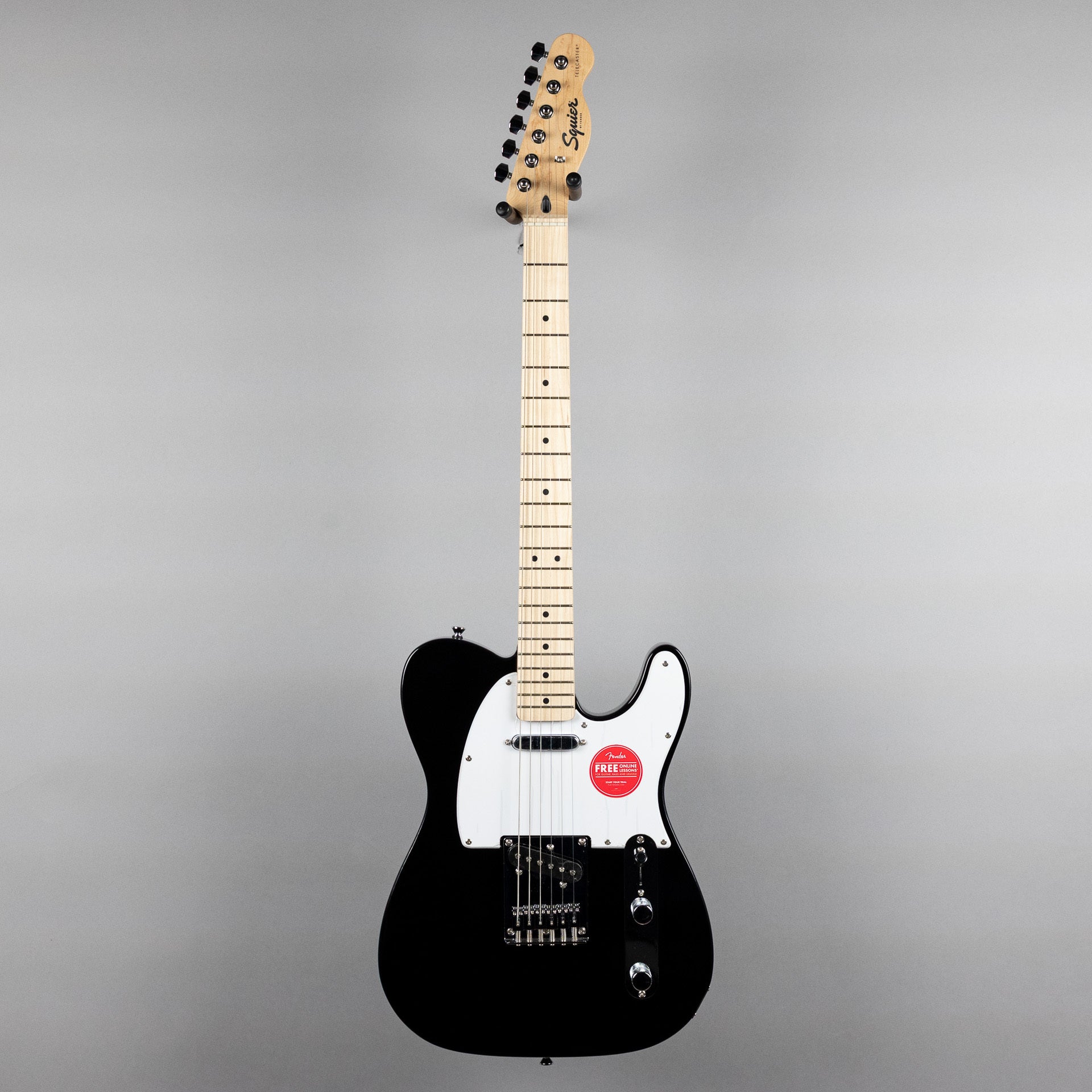 Squier Sonic Telecaster, Maple Fingerboard, White Pickguard, Black