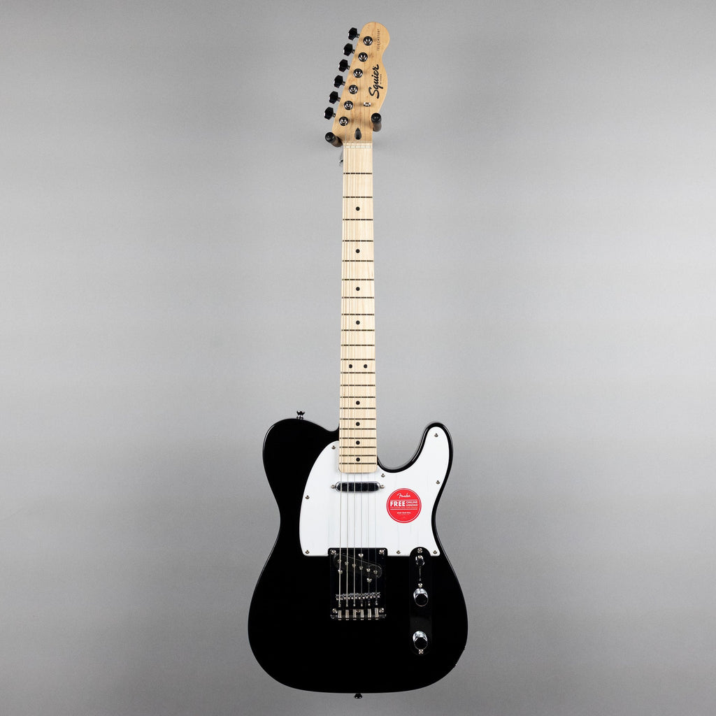 Squier Sonic Telecaster, Maple Fingerboard, White Pickguard, Black