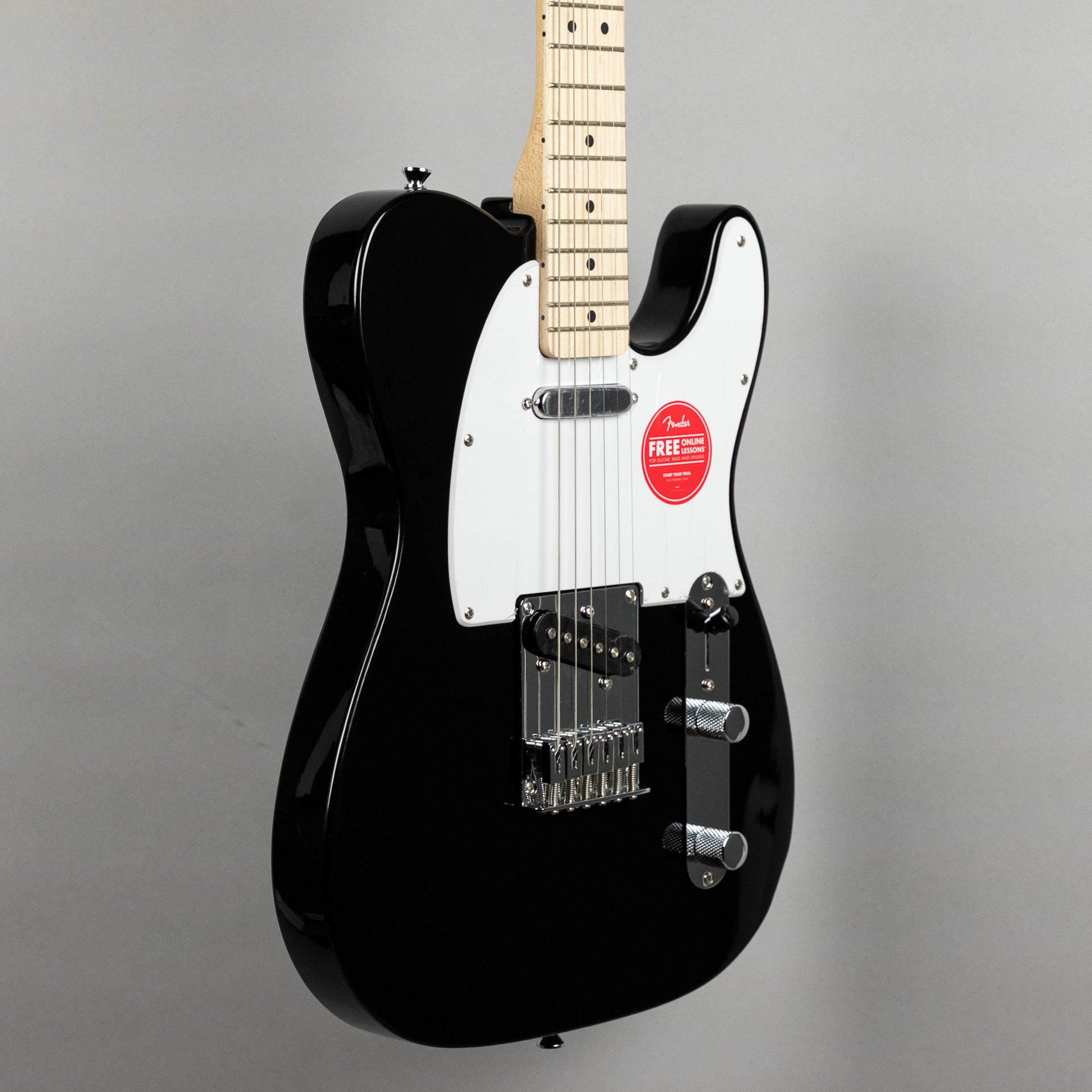 Squier Sonic Telecaster, Maple Fingerboard, White Pickguard, Black