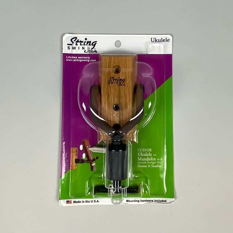 String Swing CC01UK Hardwood Wall Mount Ukulele or Mandolin Hanger