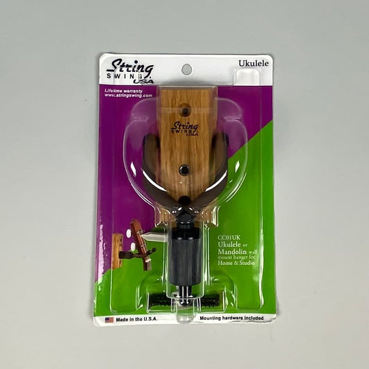 String Swing Hardwood Wall Mount Ukulele or Mandolin Hanger
