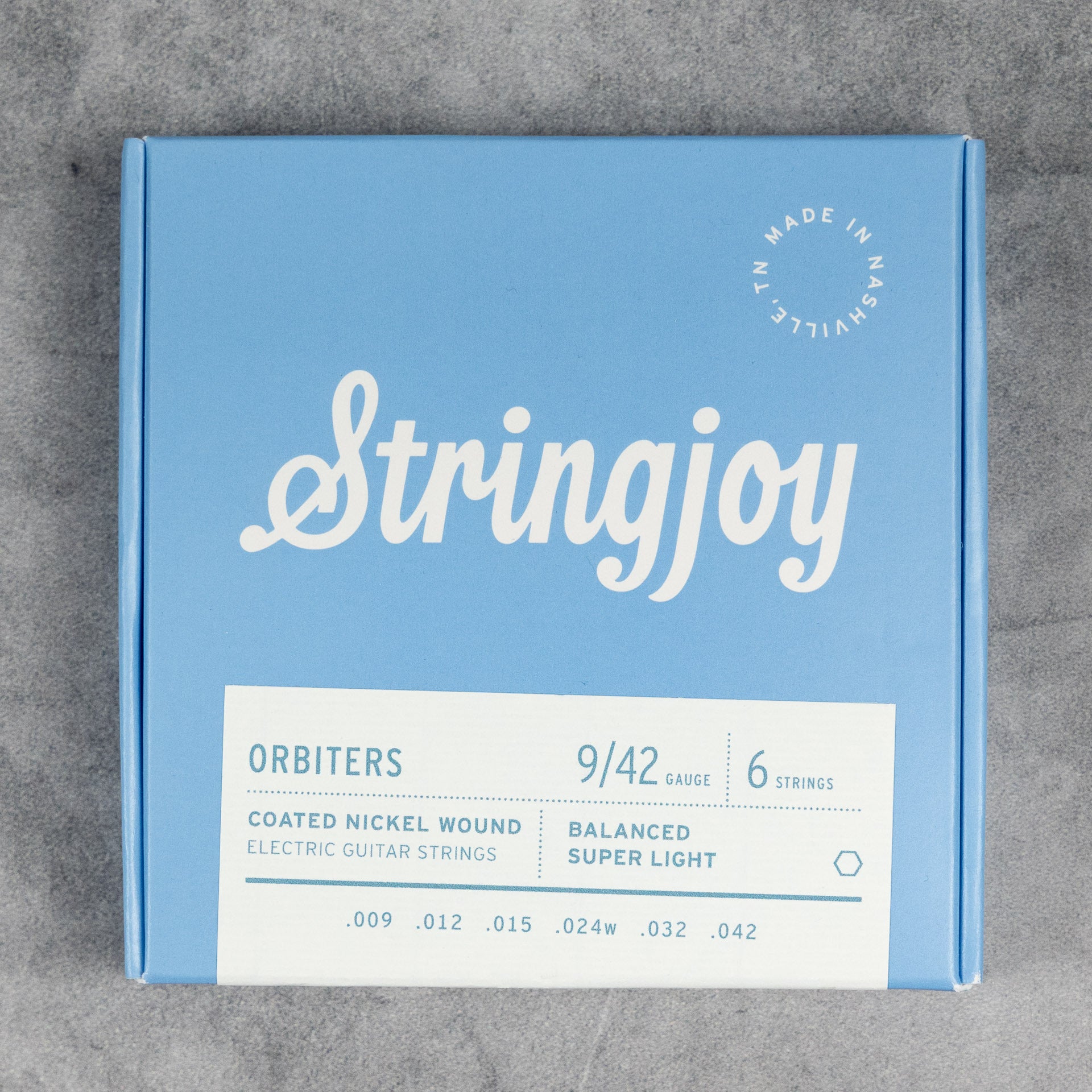 Stringjoy Orbiters Electric Guitar 9-42 Balanced Super Light Gauge Coated Nickel Wound Strings