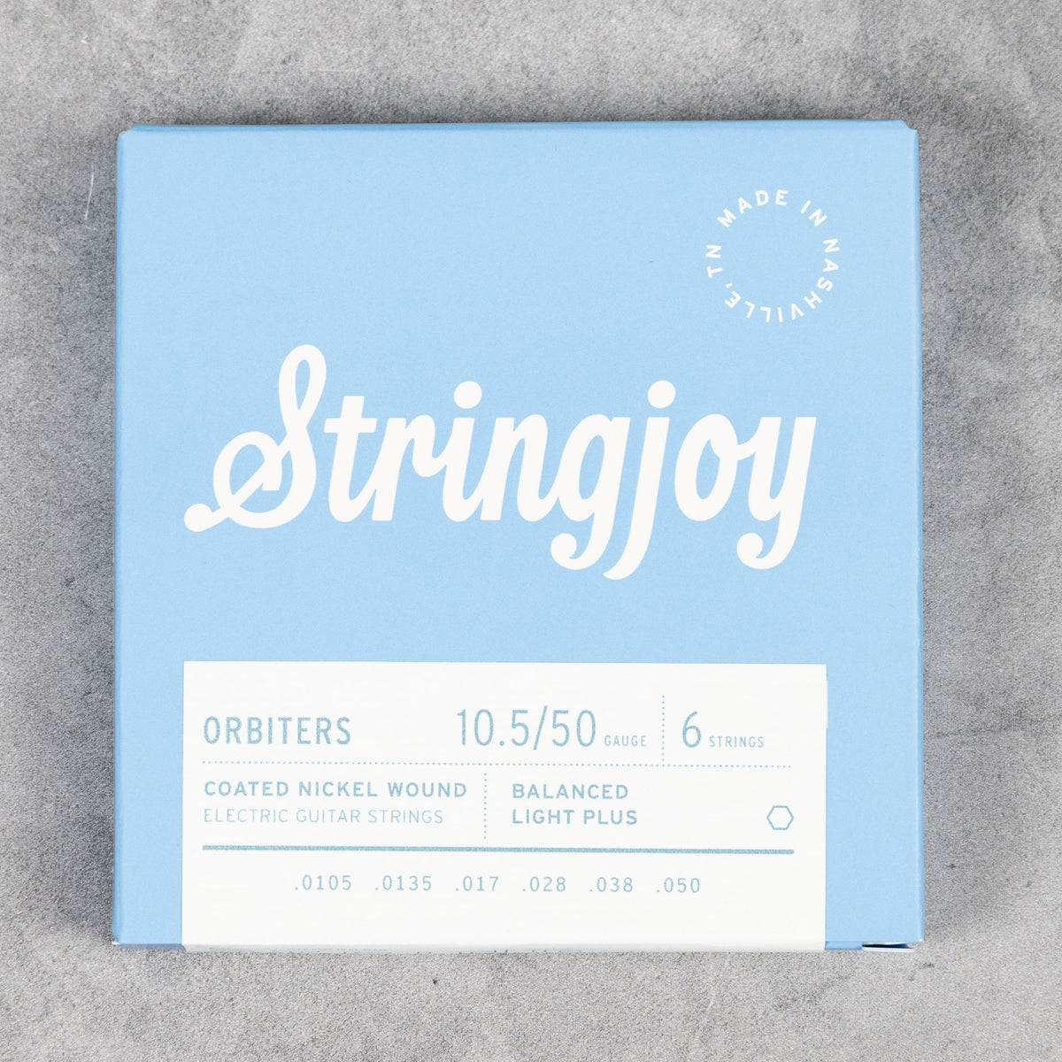 Stringjoy Orbiters Electric Guitar 10.5-50 Balanced Light Plus Gauge Coated Nickel Wound Strings